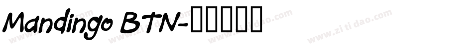 Mandingo BTN字体转换